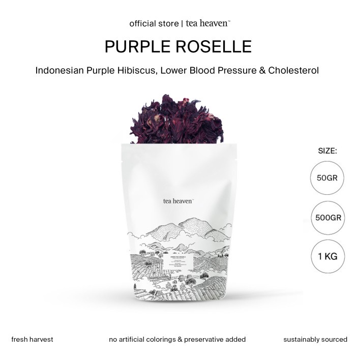 

Teh Rosella Ungu Purple Roselle Tea Premium Organik