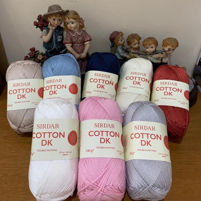 

Sirdar Cotton DK Benang Rajut Import - 100gr