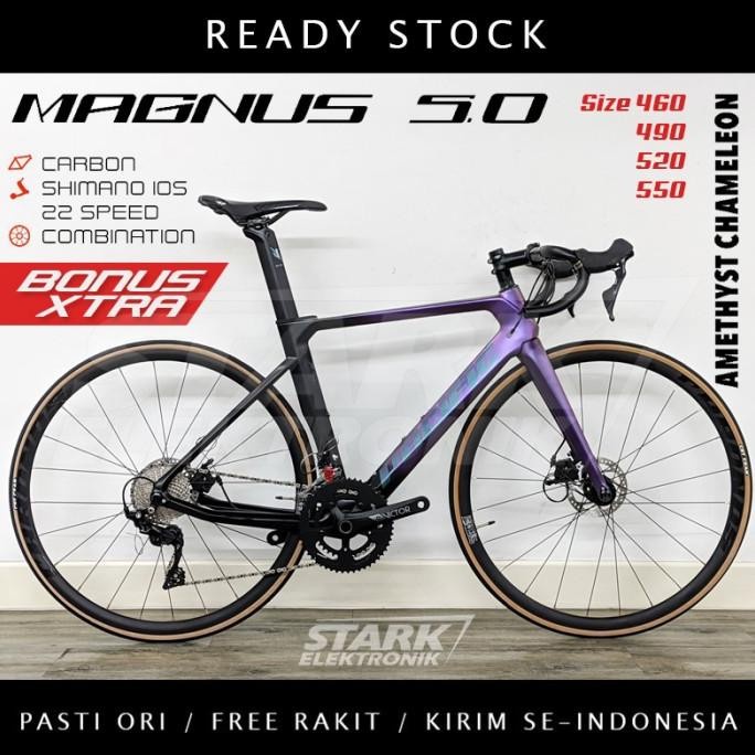 ready  Pacific MAGNUS 5.0 Carbon 700C Roadbike Sepeda Balap ROAD BIKE murah