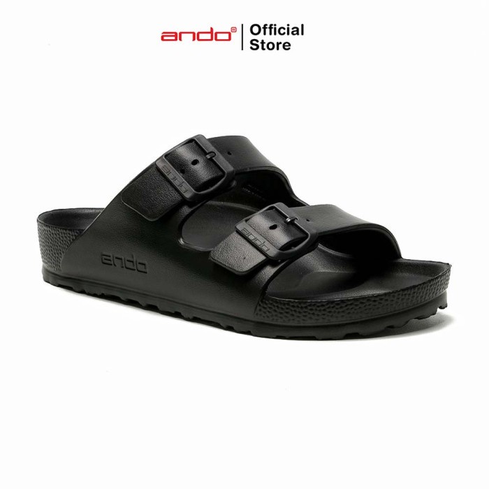 ANDO OFFICIAL SANDAL SELOP SULTAN PRIA DEWASA - HITAM 100% ORIGINAL