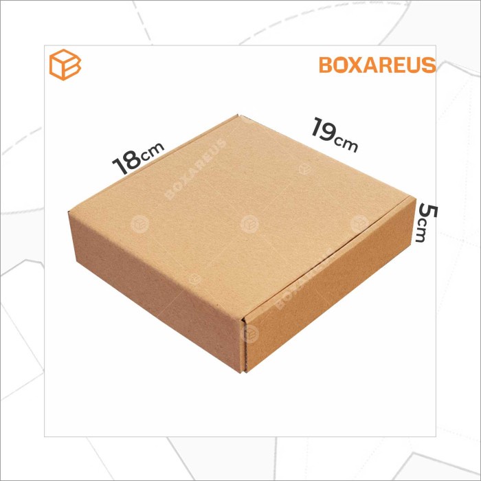 

party- Dus Pizza Box Kotak Packing Karton Corrugated 18x18x5cm - PZ181805