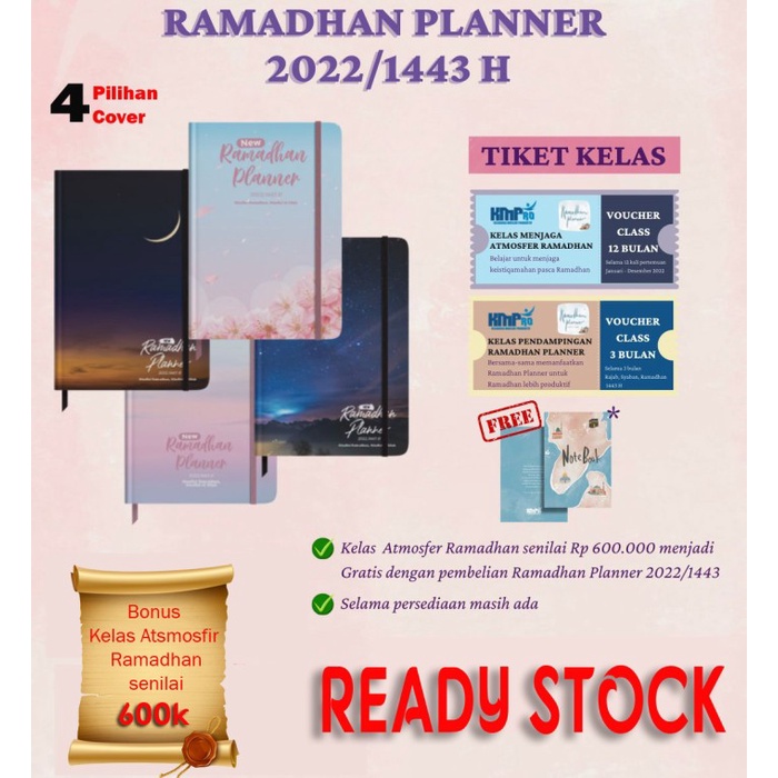 

Buku Agenda : Ramadhan Planner 1443/2022 (Plus Bonus Senilai 600K) Baru