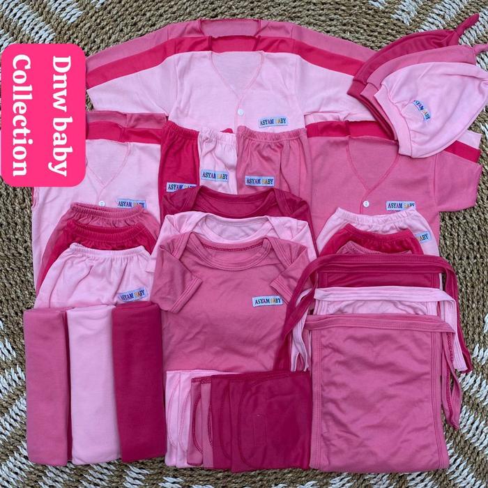 

party- 39 PCS BAJU BAYI NEWBORN PAKET HEMAT SERI PINK Parsel