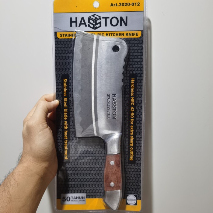PREMIUM HASSTON PROHEX Pisau Daging / Pisau Cacah / Pisau Lembu / Pisau Dapur