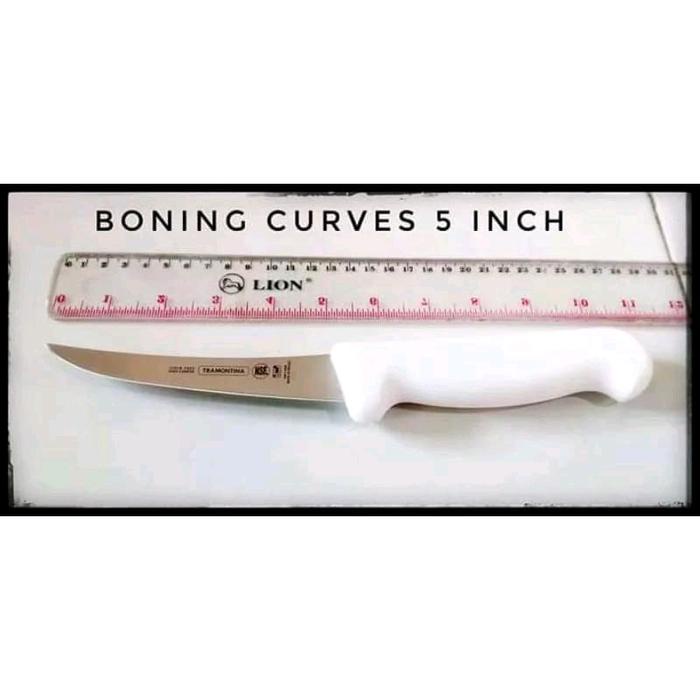 PREMIUM Pisau Daging Boning Curves 5inchi original Brazil Dapur Stainless Putih Steel