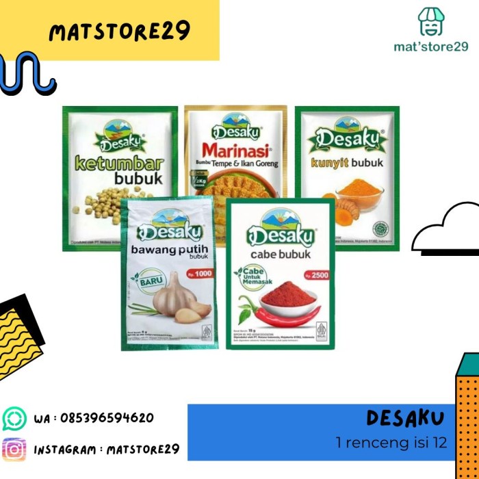 

RJ308 Desaku Bumbu Dapur Instan PROMO SPECIAL