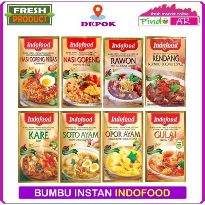 

GN710 BUMBU MASAK INSTAN INDOFOOD LENGKAP 8 JENIS BUMBU TERMURAH