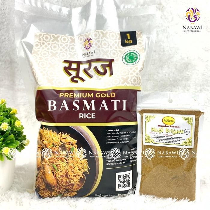 

UT246 Beras Basmati 1 Kg Bundle Bumbu Instan Khas Masakan Timur Tengah Nasi Biryani Kebuli Kabsa