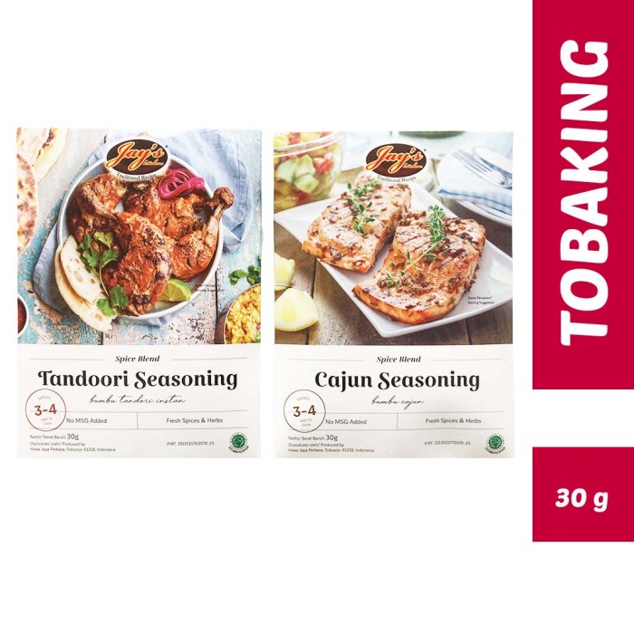 

JJ376 Jays Spice Blend Cajun / Tandoori Seasoning jay's bumbu instan halal TERBARU