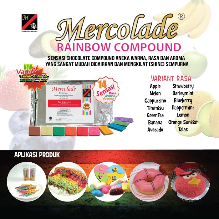 

Lezat- Mercolade Rainbow Compound Rasa Pink Strawberry 1KG