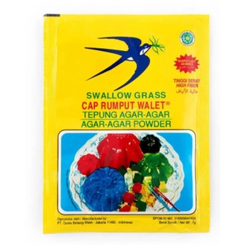 

Lezat- Agar Swallow Putih [ 7 gram / 12 sacet / 1 Box ]