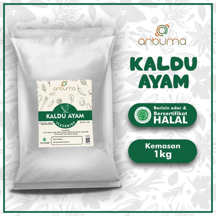

KP302 ARBUMA Seasoning Kaldu Ayam 1Kg Halal Bumbu Masak Dapur Bubuk Instan Tabur Premium DISKON