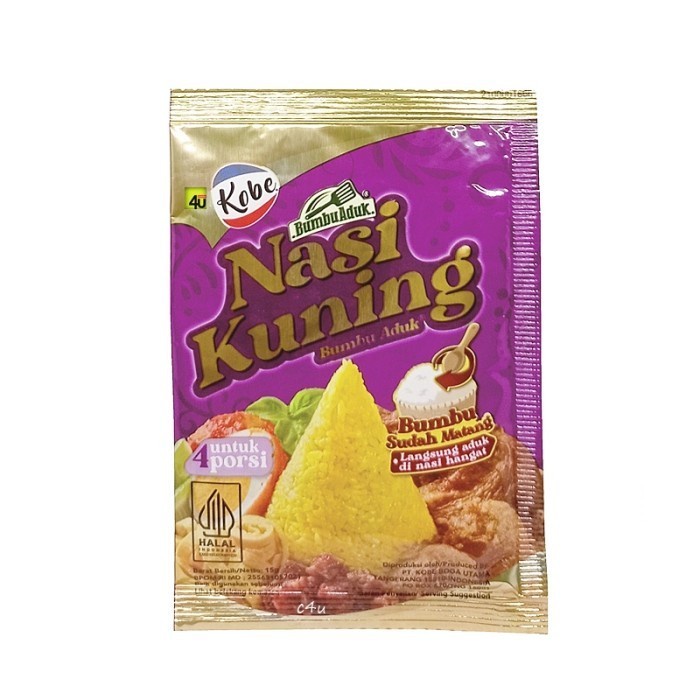 

FA564 Kobe Bumbu Aduk Nasi Kuning 15gr Instan instant PROMO