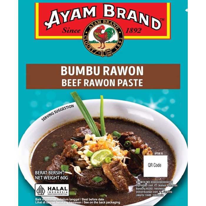 

ZY460 Ayam Brand - Bumbu Instan Masak Rawon 60gr NEW