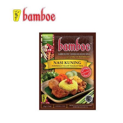 

FQ114 Bumbu Nasi Kuning Instan Bamboe 50gr - Masakan Restoran di Rumah STOK TERBATAS