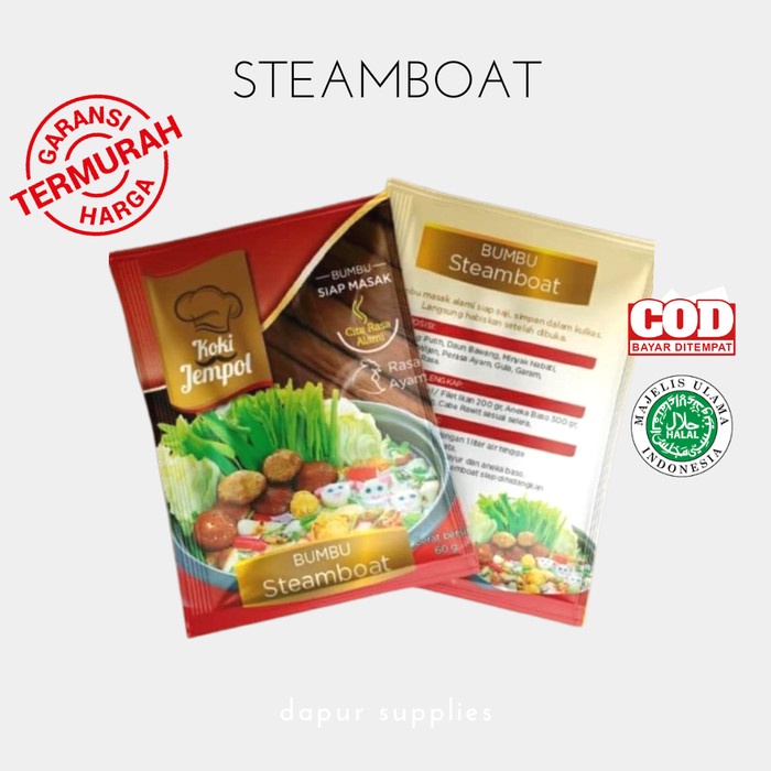 

EH289 Steamboat Bumbu Masak 60gr / Bumbu Instan Steamboat / Koki Jempol SALE