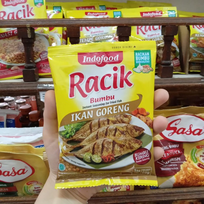

OZ364 INDOFOOD RACIK BUMBU INSTAN IKAN GORENG 20g BIG SALE