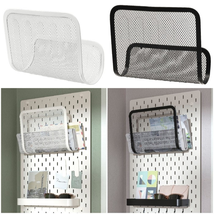 PREMIUM SKADI Tempat majalah, putih