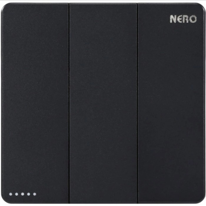 PREMIUM saklar triple nero x2 black matte. saklar triple 3 cetekan black nero