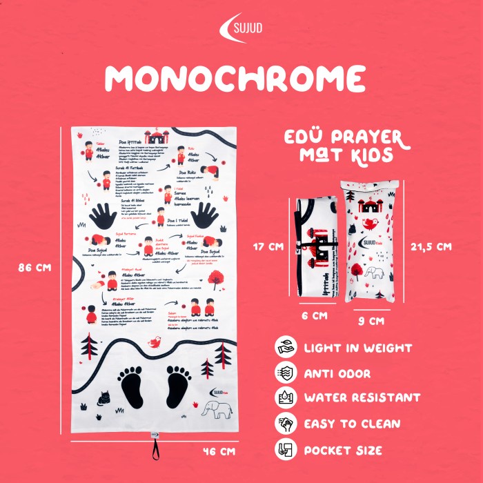 PREMIUM Sajadah Edukasi Belajar Anak Sholat Smart Sejadah Bacaan Sholat