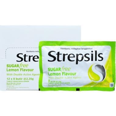 

STREPSILS LEMON FLAVOUR SUGAR FREE 12'S SACHET