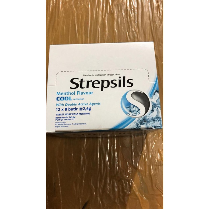 Strepsils Menthol - box ( isi 12 sachet)