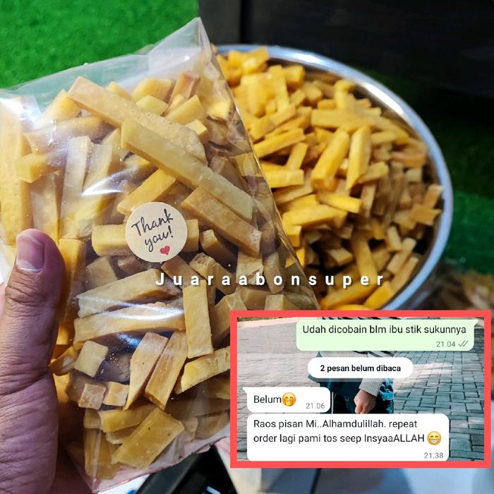 

Lezat- STIK SUKUN MENTEGA SUPER KHAS CILACAP 500 GR SUPER RENYAH GURIH CEMILAN MURAH KUALITAS