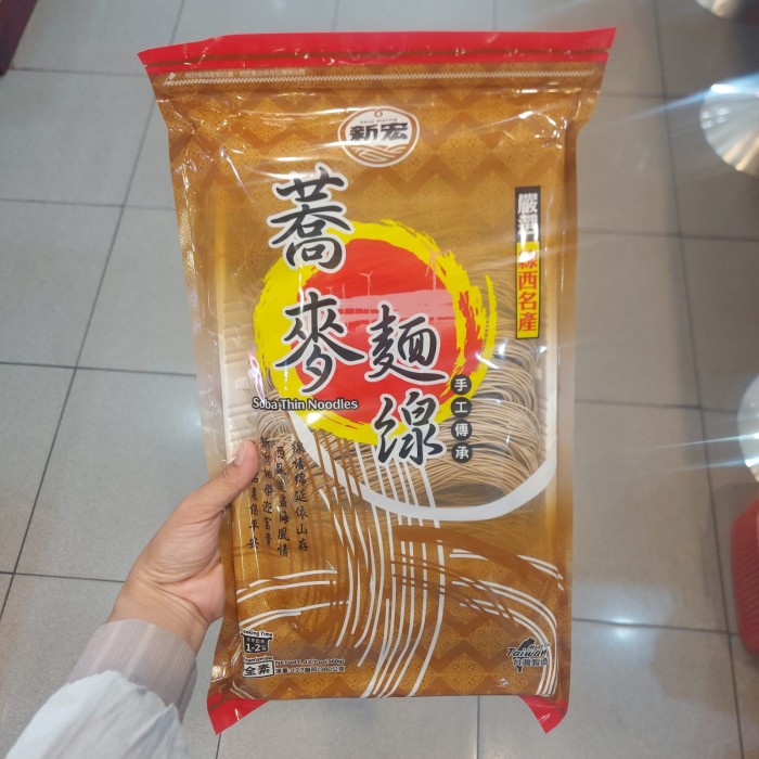 

mie shin horng soba thin noodles 360g mi soba kering taiwan
