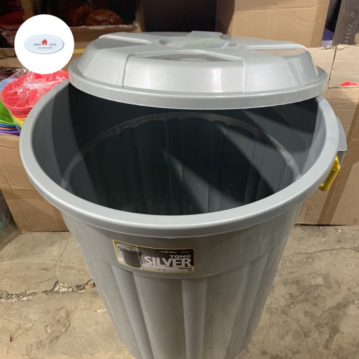 ember 120liter taiwan + tutup / ember silver jumbo / ember besar / tong jumbo / tong sampah besar