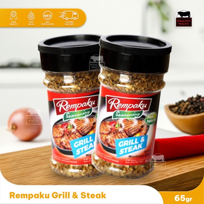 

Lezat- Rempaku Grill & Steak/Steak Seasoning/Bumbu Marinasi Steak 65gr