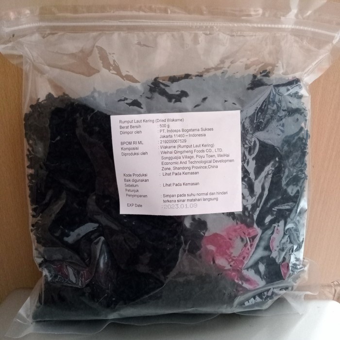

Lezat- Cut Wakame 500 gram / Rumput laut kering