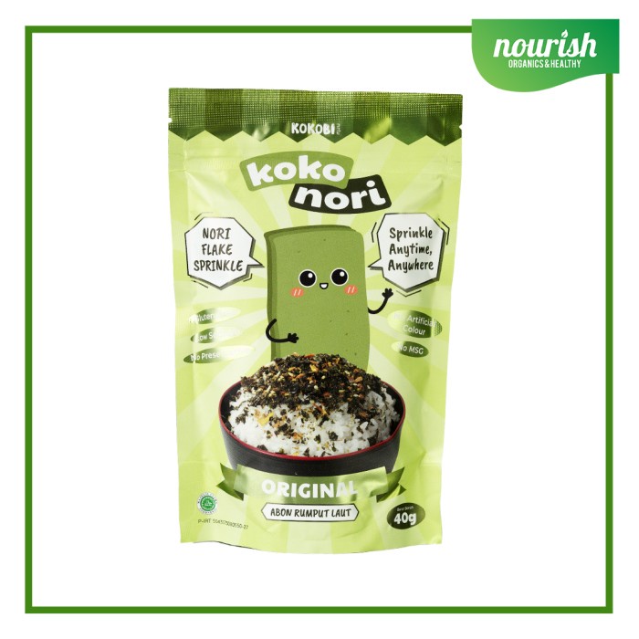 

KOKOBI Koko Nori Abon Rumput Laut Tabur No MSG, Tanpa Pengawet 40gr