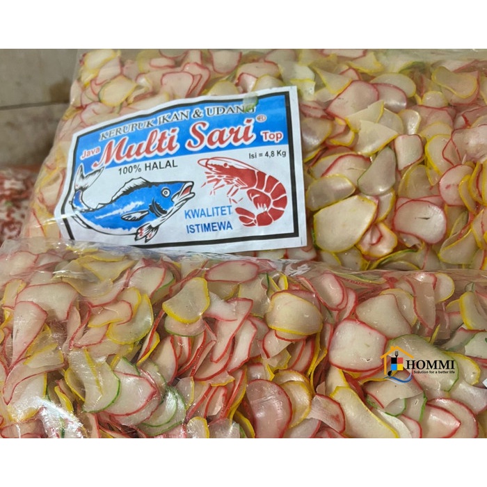 

Kerupuk Bawang Mentah Multi Sari 1 Bal 4,8kg