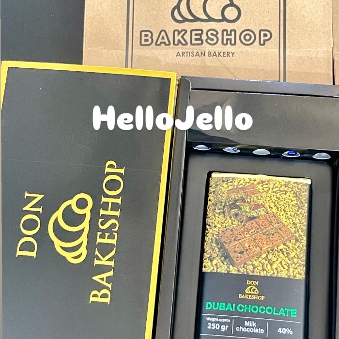 

!!! DUBAI CHOCOLATE DON BAKESHOP PISTACHIO HAZELNUT PRALINE COKLAT DUBAI ORIGINAL STOCK