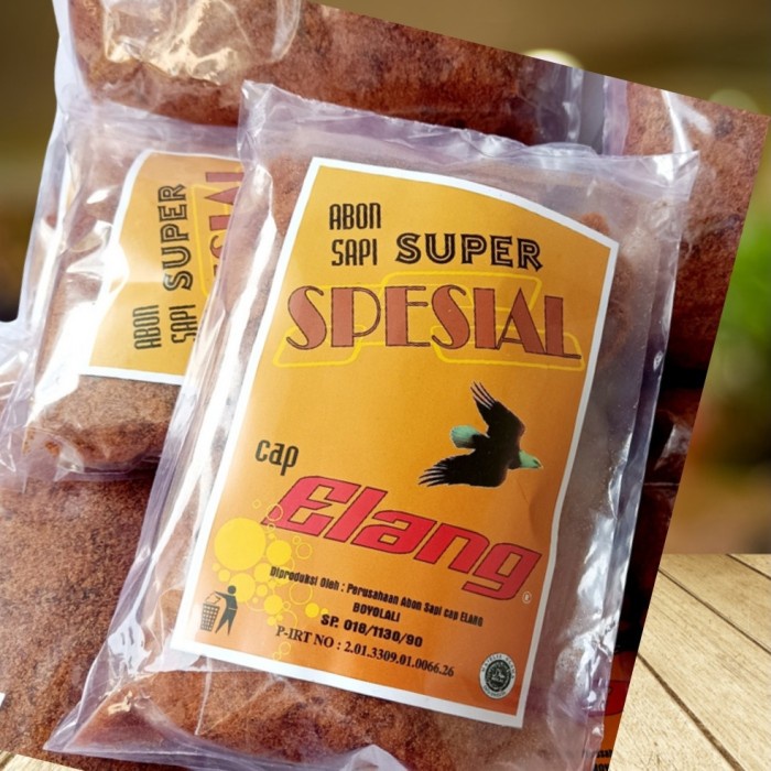 

Abon Sapi SUPER SPECIAL DAGING HAS DALAM Cap Elang Asli Boyolali 250 gram