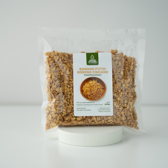 

Bawang putih goreng cincang Premium (renyah, gurih, ) 250 gram