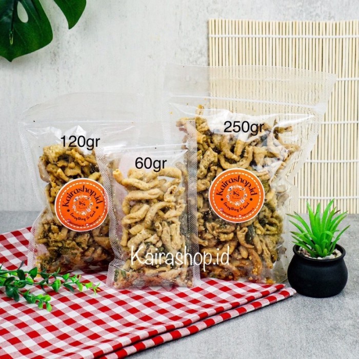 

(GoodSeller) 500 Gr USUS KRISPY PEDAS DAUN JERUK ORIGINAL DAUN JERUK