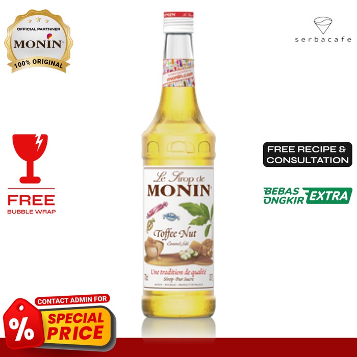 

Monin Syrup Toffee Nut Original (700 ml)