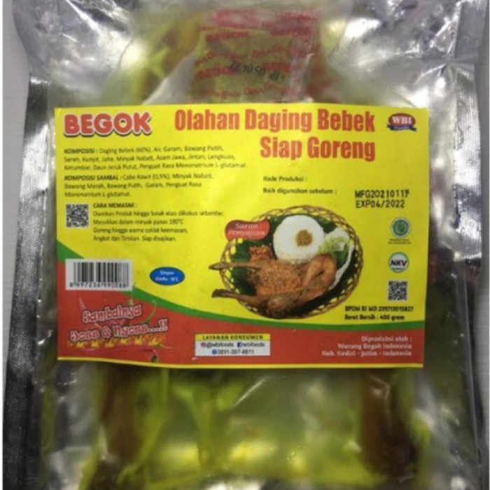 

(GoodSeller) Begok Bebek Goreng Utuh Satu Ekor