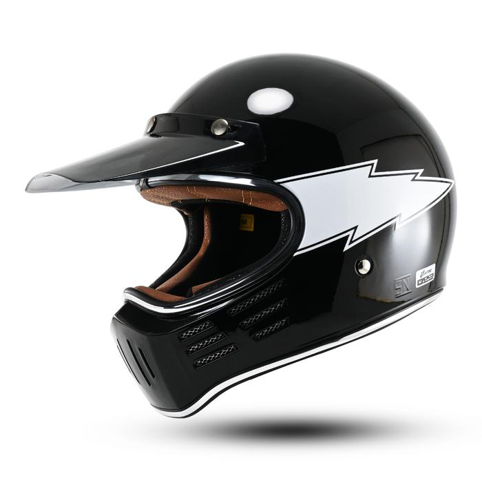 Jitsu Helm Full Face Cakil Motif Flash Premium SNI Motorcycle helm cakil
