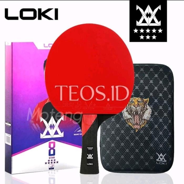 Bat Pingpong Loki 8 Star Carbon Original