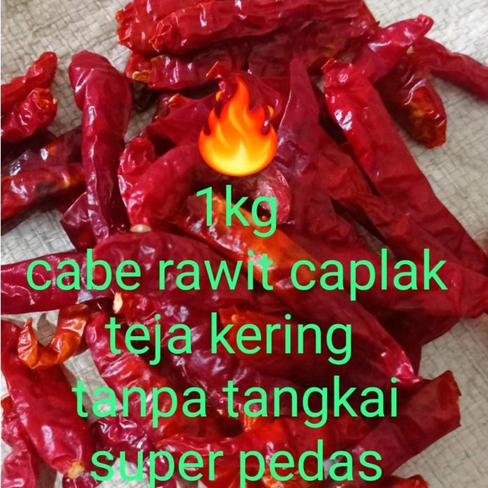 

Lezat- KEMASAN 1KG CABE RAWIT TEJA CAPLAK KERING TANPA TANGKAI SUPER PEDAS Alami