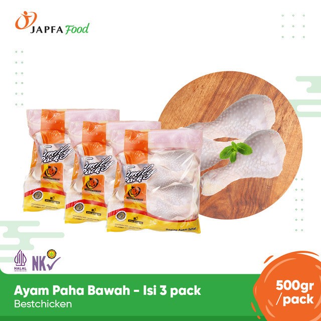 

Lezat- Bestchicken Bundling Hemat Ayam Paha Bawah / Drumstick 500 gr - Isi 3 pack