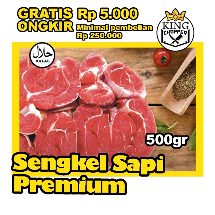 

Lezat- SENGKEL SAPI 500 GR DAGING FROZEN IMPORT SLICE WAGYU GILING AYAM FRESH
