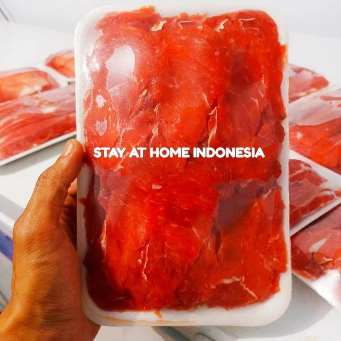 

Lezat- Beef Teriyaki Daging Sapi Slice Tanpa Lemak 500gr