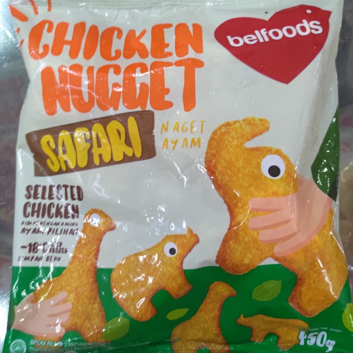 

Lezat- Belfoods Safari chicken nugget 450 gr