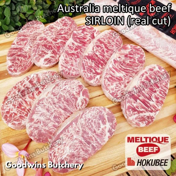 

Lezat- 250gr Meltique beef daging steak Meltik SIRLOIN 3/4" (2cm) Australia