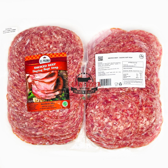 

Lezat- Daging sapi asap (Smoked Beef) 500gr