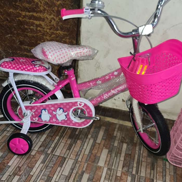 Sepeda Anak Perempuan Ni 12 In Evergreen Penguin