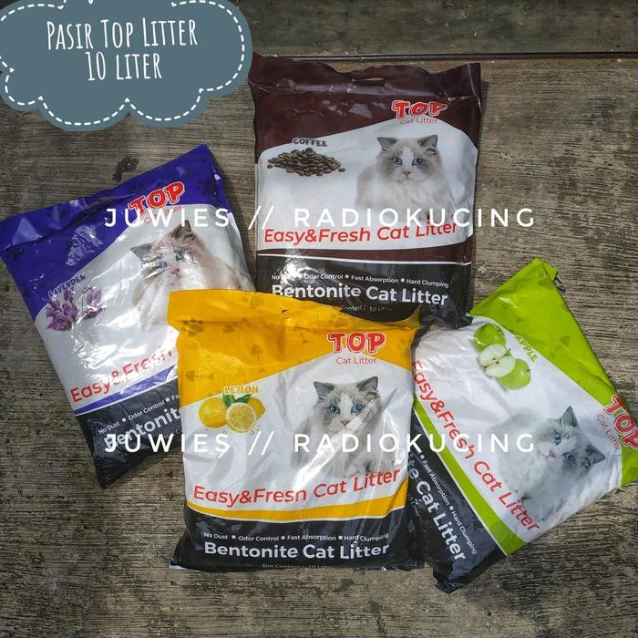 Pet- Pasir Kucing Top Litter 10 lt Baim Wong Gumpal Wangi